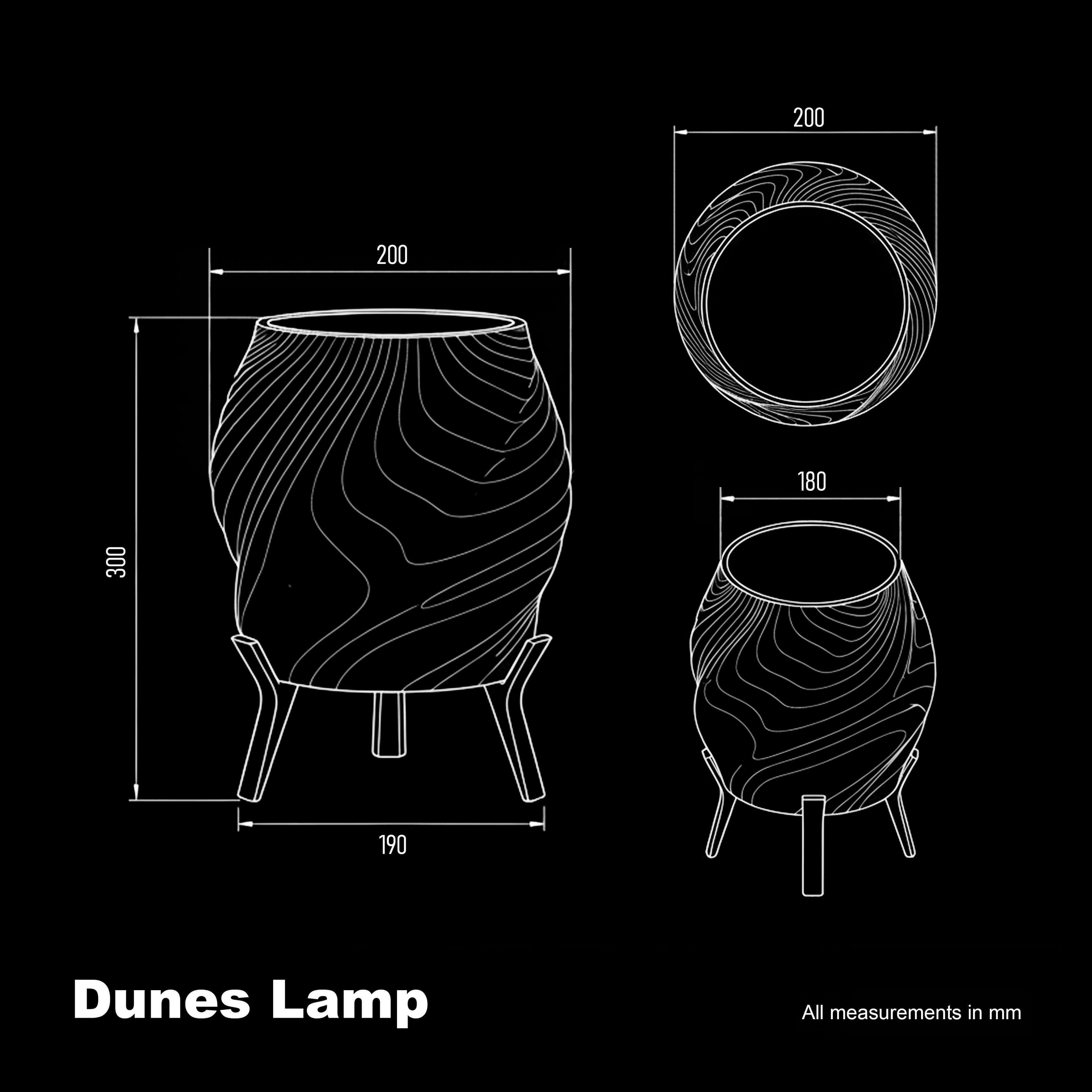 Dunes Swirl Lamp
