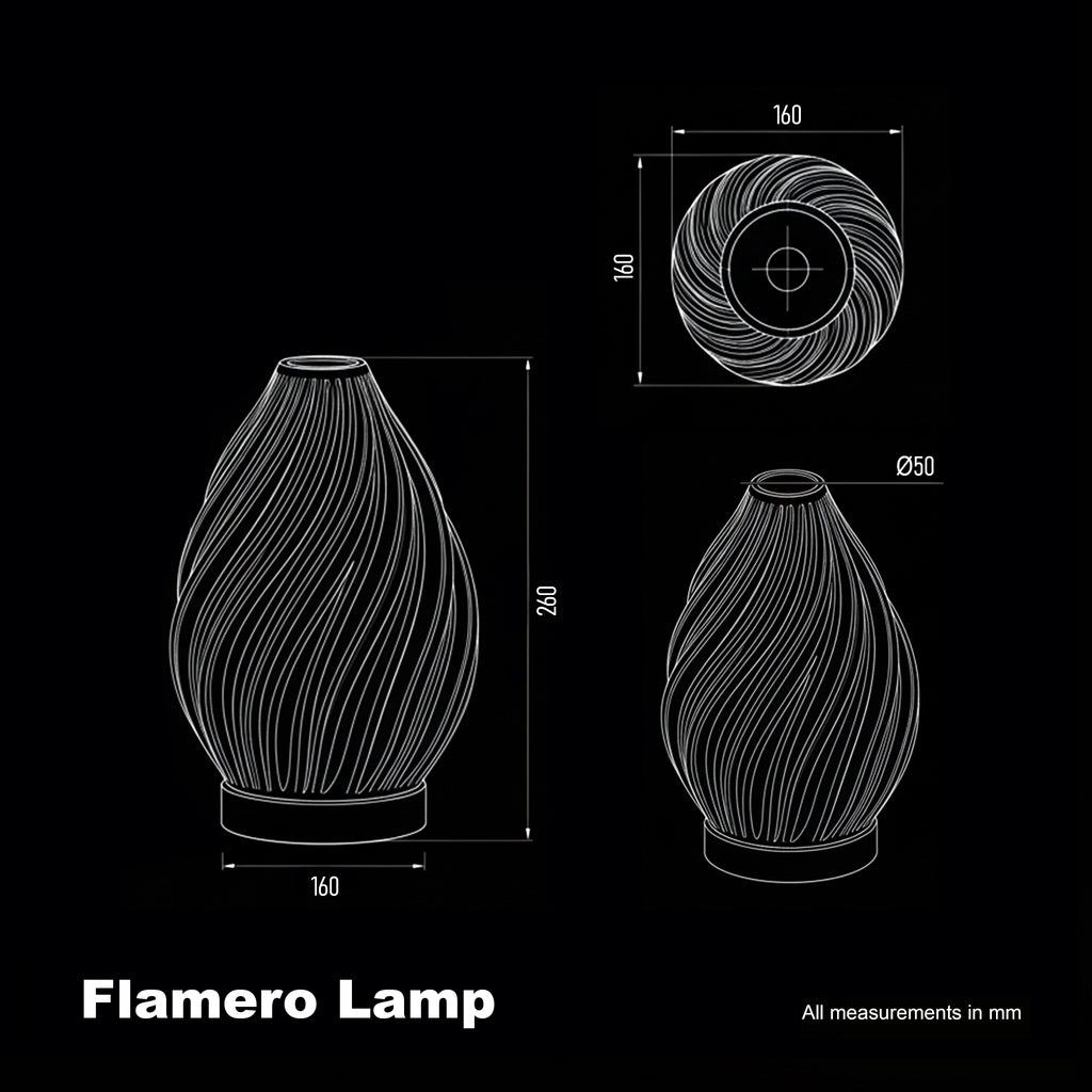 Flamero Swirl Lamp