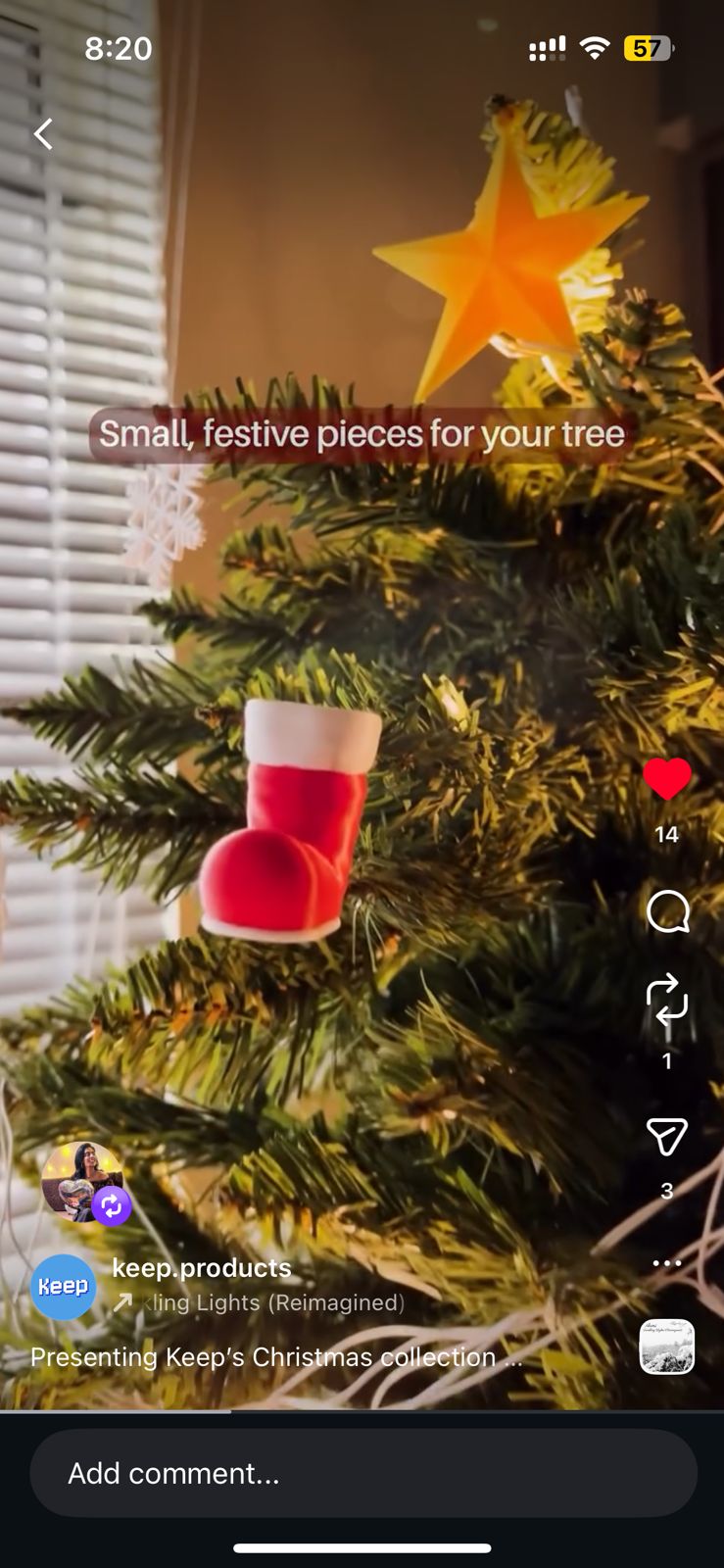 Christmas Tree Decor - Santa Shoes