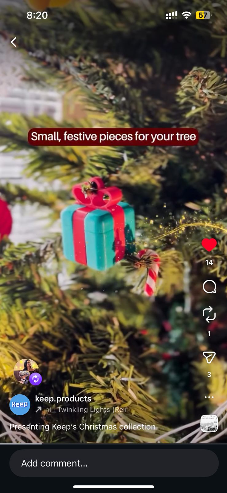 Christmas Tree Decor - Gift