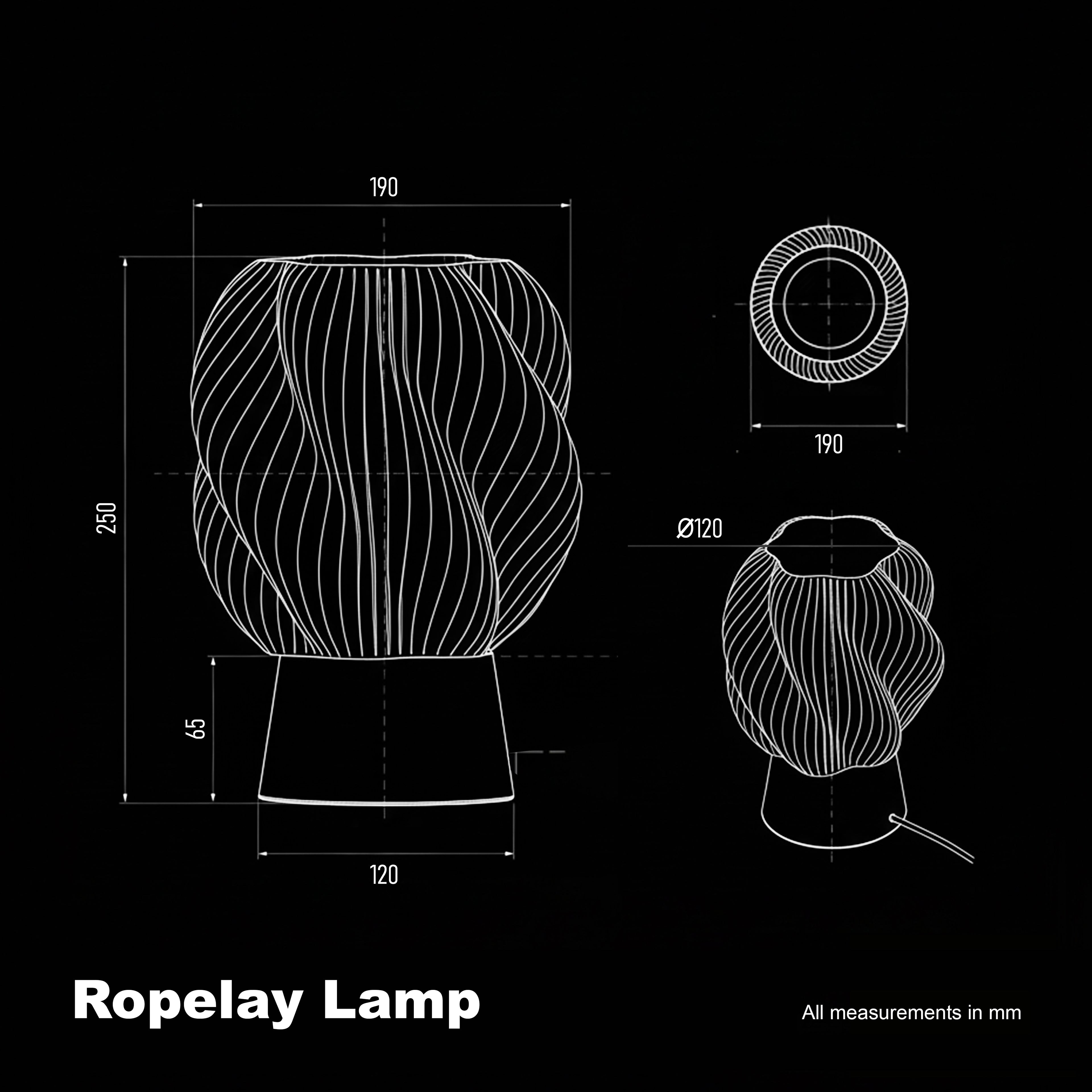 Ropelay Swirl Lamp
