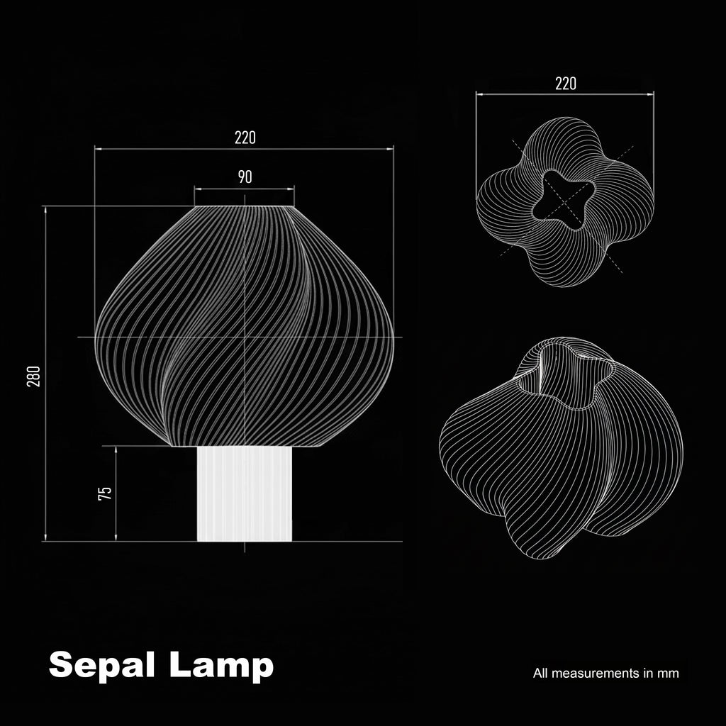 Sepal Swirl Lamp