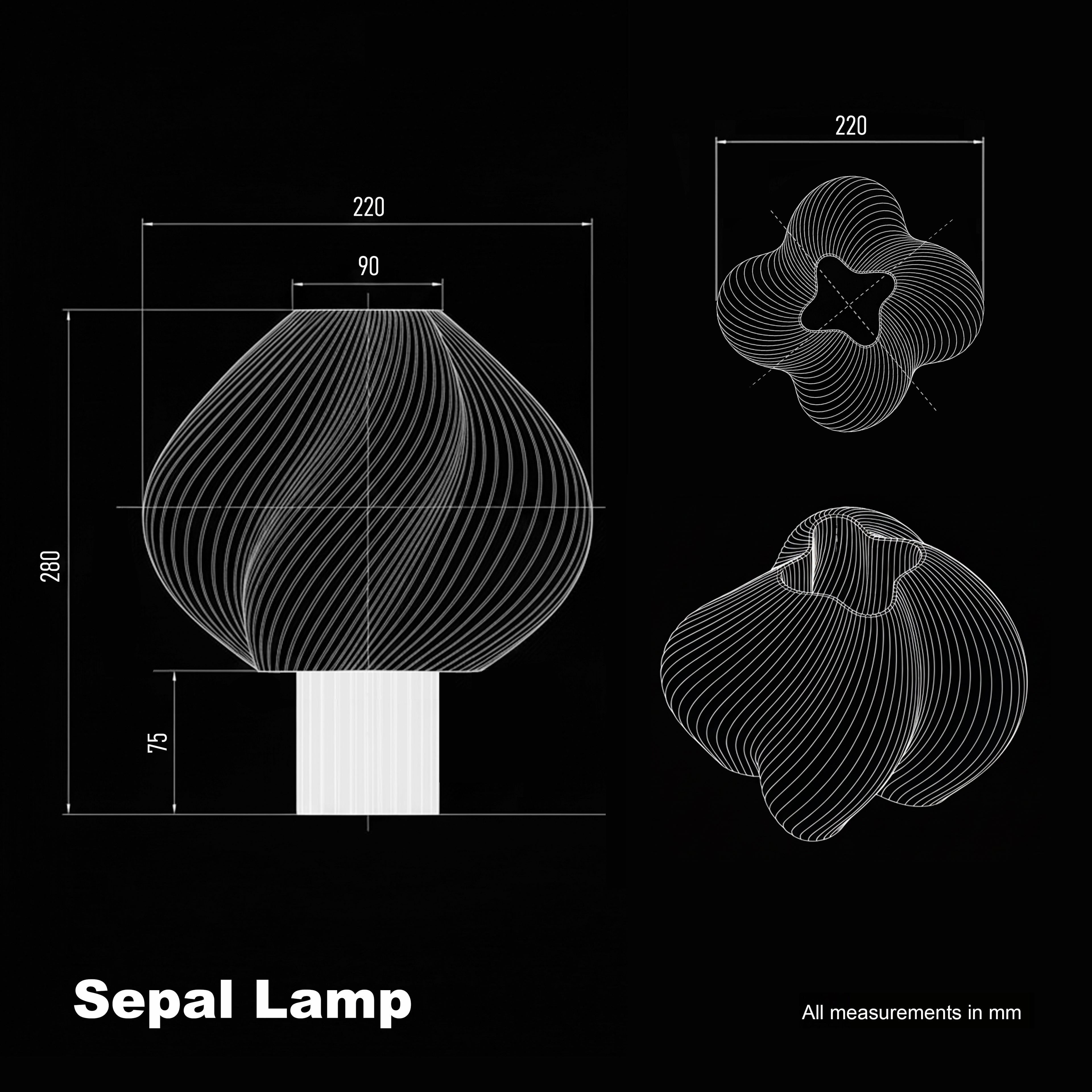 Sepal Swirl Lamp