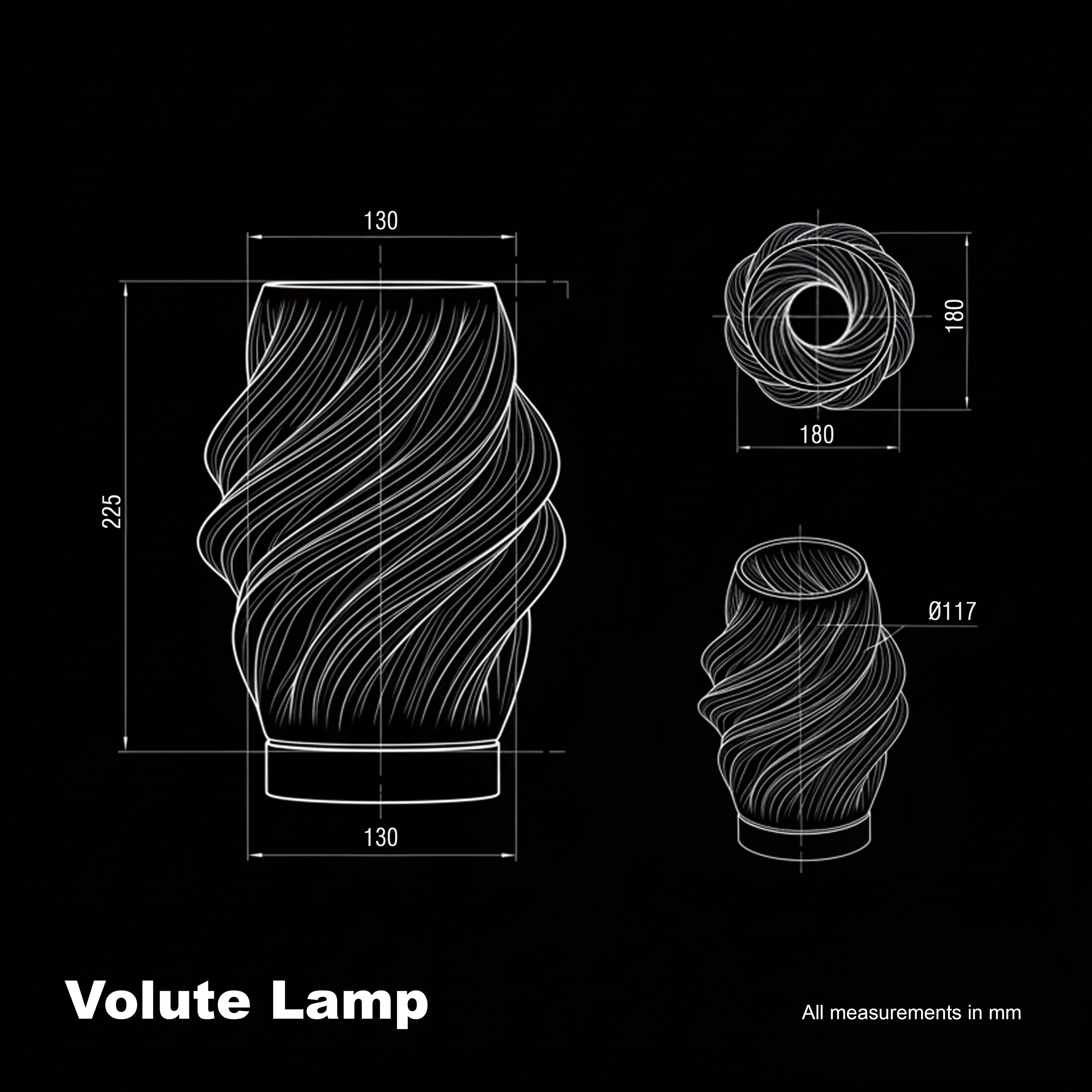 Volute Swirl Lamp